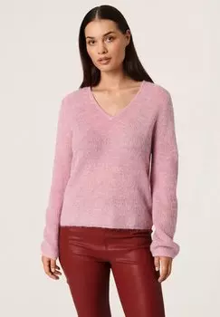 Свитшот Soaked in Luxury ВТОРНИК V-ОБРАЗНЫЙ LS, цвет mauve mist