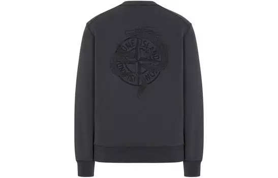 Свитшот специальной серии «Год Дракона», унисекс, темно-серый Stone Island, темно-серый