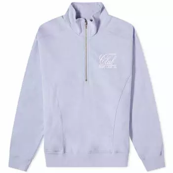 Свитшот Sporty & Rich 94 Country Club Quarter Zip, светло-фиолетовый