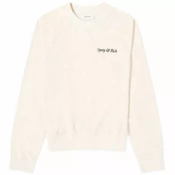 Свитшот Sporty & Rich Italic Logo Raglan, кремовый