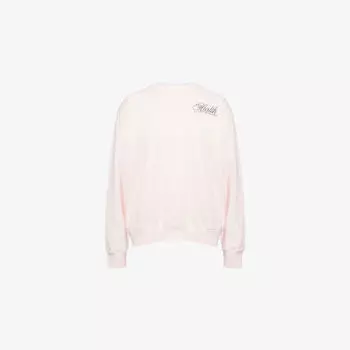 Свитшот Sporty & Rich из хлопкового джерси с круглым вырезом, розовый