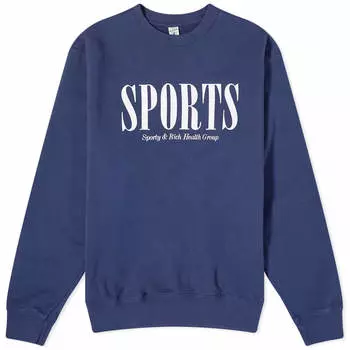 Свитшот Sporty & Rich Sports, цвет Navy & White