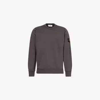 Свитшот Stone Island из хлопкового джерси, серый