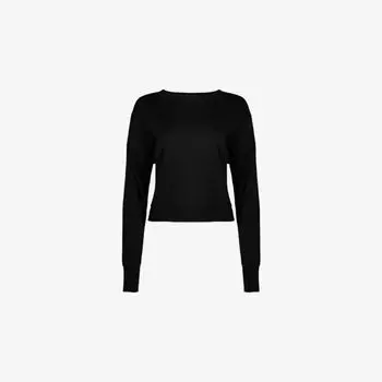 Свитшот Sweaty Betty укороченный стрейч, черный