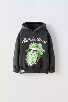 Свитшот the rolling stones ZARA, серый