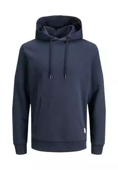 Свитшот/Толстовка с капюшоном базовая Jack & Jones, синий