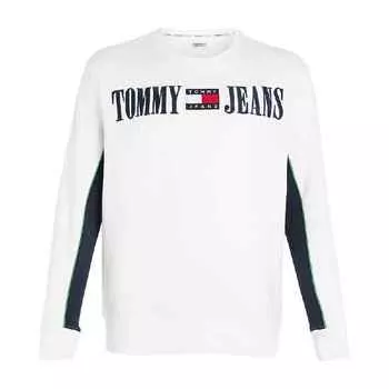 Свитшот Tommy Hilfiger Big and Tall Retro Logo, белый