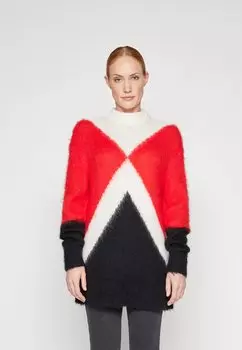 Свитшот Tommy Hilfiger ВЗРЫВАННЫЙ АРГАЙЛ, цвет fireworks