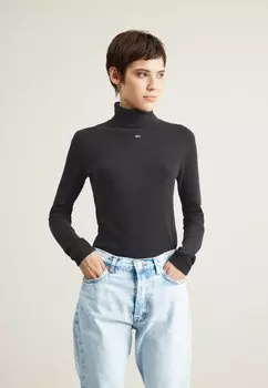 Свитшот Tommy Jeans ESSENTIAL TURTLENECK, черный
