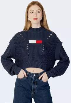 Свитшот Tommy Jeans TJW OVRSZD FLAG STIT DW0DW13440, синий