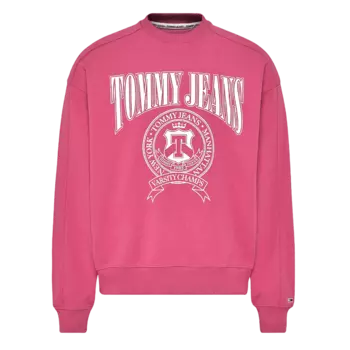 Свитшот Tommy Jeans Varsity Logo, розовый