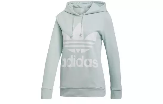 Свитшот Trefoil женский, цвет Steam Green Adidas Originals, зеленый