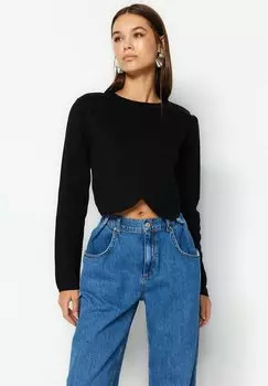 Свитшот Trendyol AVOND / DAGELIJKS, черный