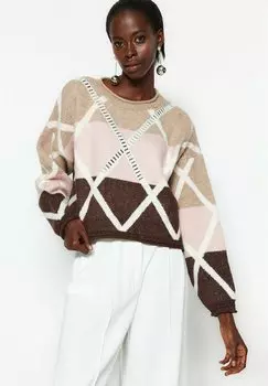 Свитшот Trendyol GEWOONTJES, бежевый