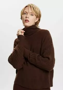 Свитшот трикотаж edc by Esprit, коричневый