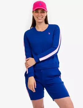 Свитшот U.S. Polo Assn. Raglan Sleeve Crew Neck, синий