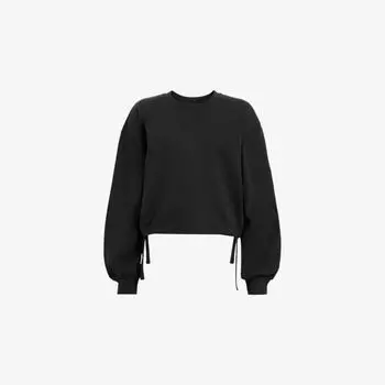 Свитшот укороченный Allsaints Mira, черный