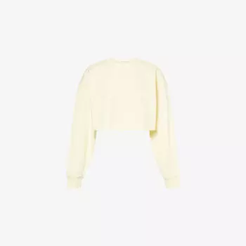 Свитшот укороченный Good American Terri, желтый