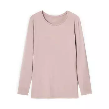 Свитшот Uniqlo Heattech Crew Neck Long Sleeved Thermal Top, бежевый