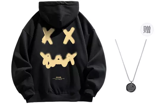 Свитшот унисекс Airwalk, Black Fleece-Lined (Comes with Necklace)