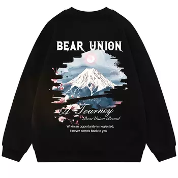 Свитшот унисекс BEAR UNION, черный