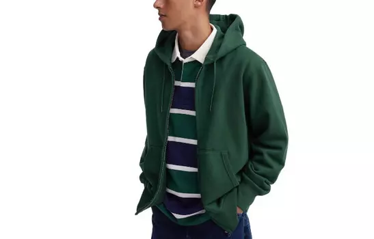 Свитшот унисекс бирюзовый Uniqlo, бирюзовый