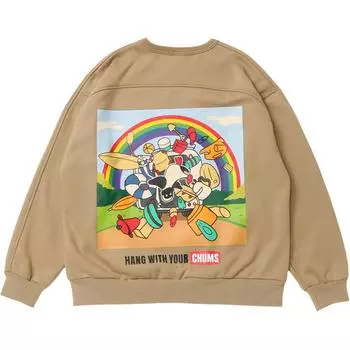 Свитшот унисекс CHUMS, коричневый