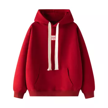 Свитшот унисекс DANGERTIGER, Red Fleece-Lined