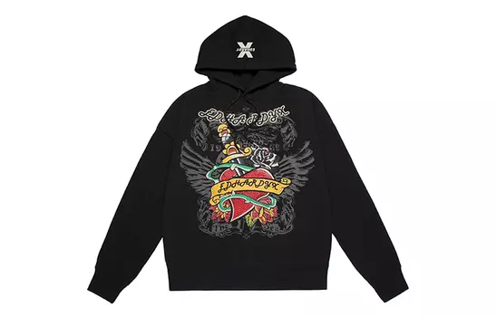Свитшот унисекс ED HARDY X, черный