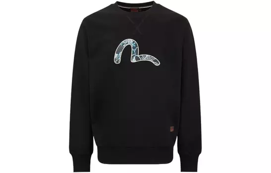 Свитшот унисекс EVISU, серо-голубой
