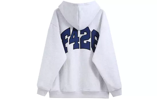 Свитшот унисекс F426, зеленый/серый