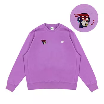 Свитшот унисекс фиолетовый Nike, фиолетовый