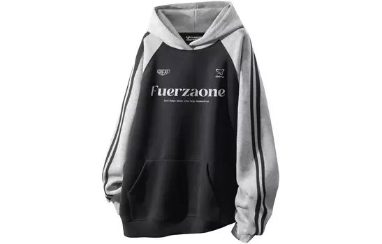 Свитшот унисекс FUERZA, черный/серый/мультиколор