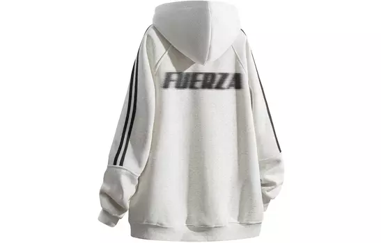 Свитшот унисекс FUERZA, White Heather Gray