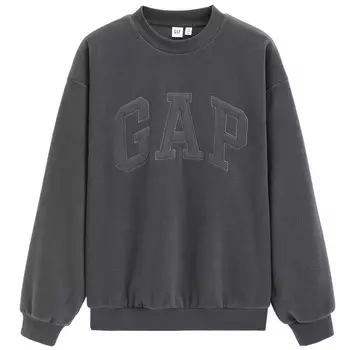 Свитшот унисекс GAP, черный/серый