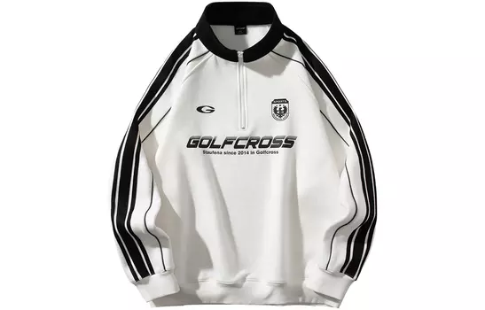 Свитшот унисекс GOLFCROSS, белый