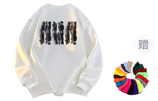 Свитшот унисекс HCHUICHENG, светло-серый