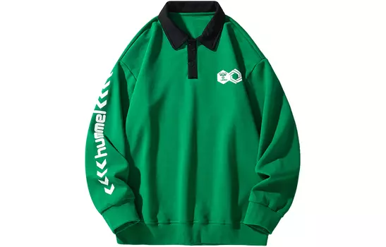 Свитшот унисекс Hummel, зеленый
