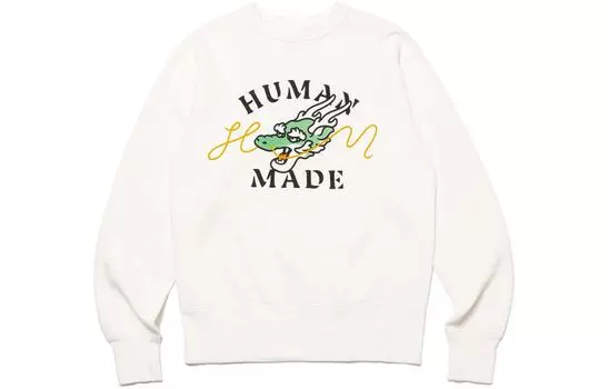 Свитшот унисекс из коллекции «Год Дракона» SS24 HUMAN MADE, белый