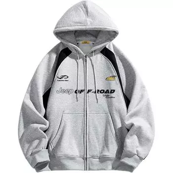 Свитшот унисекс Jeep, светло-серый