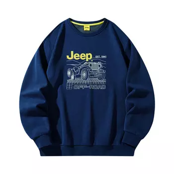 Свитшот унисекс Jeep, темно-синий