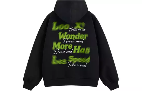 Свитшот унисекс LOOX!, Black/Apricot Blossom (420G Heavyweight)