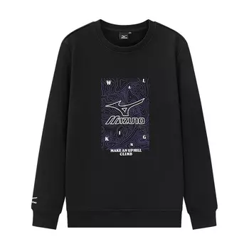 Свитшот унисекс Mizuno, черный