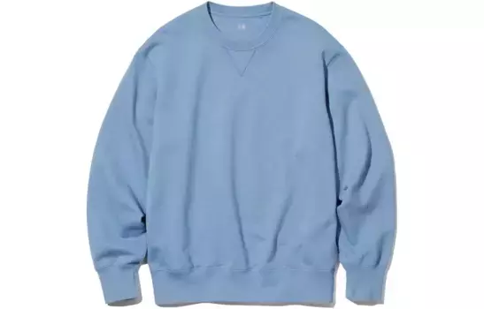 Свитшот унисекс небесно-голубой Uniqlo, голубой