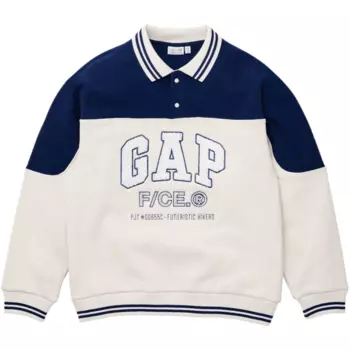 Свитшот унисекс от F/CE на осень и зиму GAP, Black Patchwork
