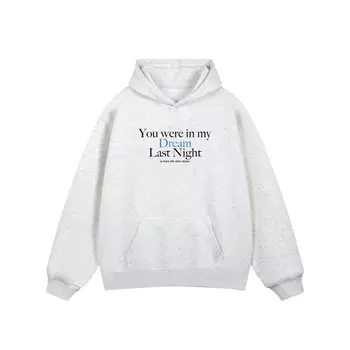 Свитшот унисекс RECOLETA, серый/белый