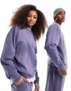 Свитшот унисекс синего цвета ASOS DESIGN — часть комплекта