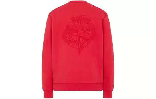Свитшот унисекс Stone Island, красный