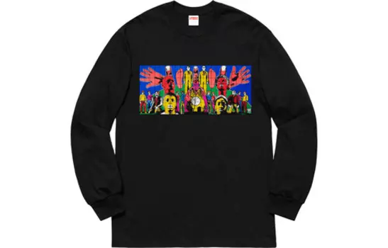 Свитшот унисекс Supreme, черный