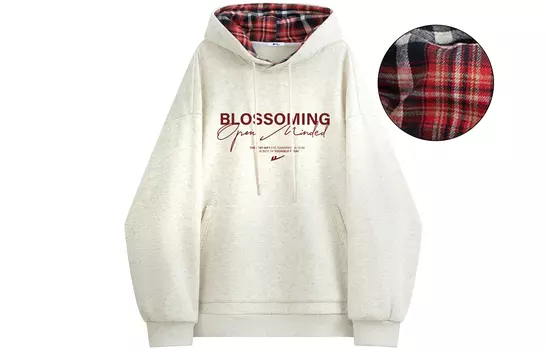 Свитшот унисекс Warrior Huichao Riding The Wind Collection, Heather Gray[Thickened and Fleece-Lined]